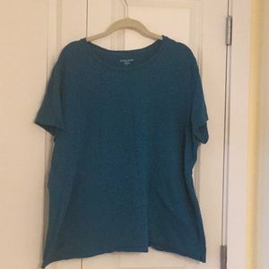 organic cotton teal tee